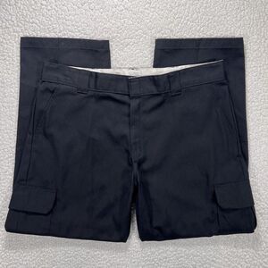 Dickies Relaxed Straight Cargo Pants Men’s 40x30 Black‎ Workwear Utility Y2K